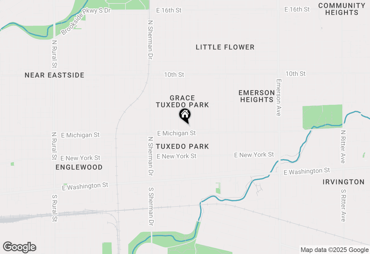 Map of 519 N Grant Avenue, Indianapolis, IN 46201