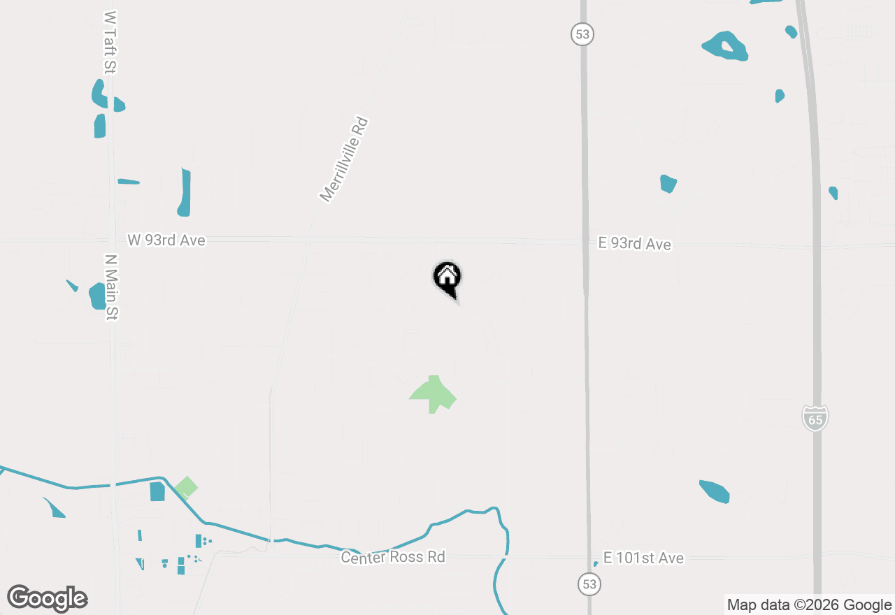 Map of 9443 Van Buren Street, Crown Point, IN 46307