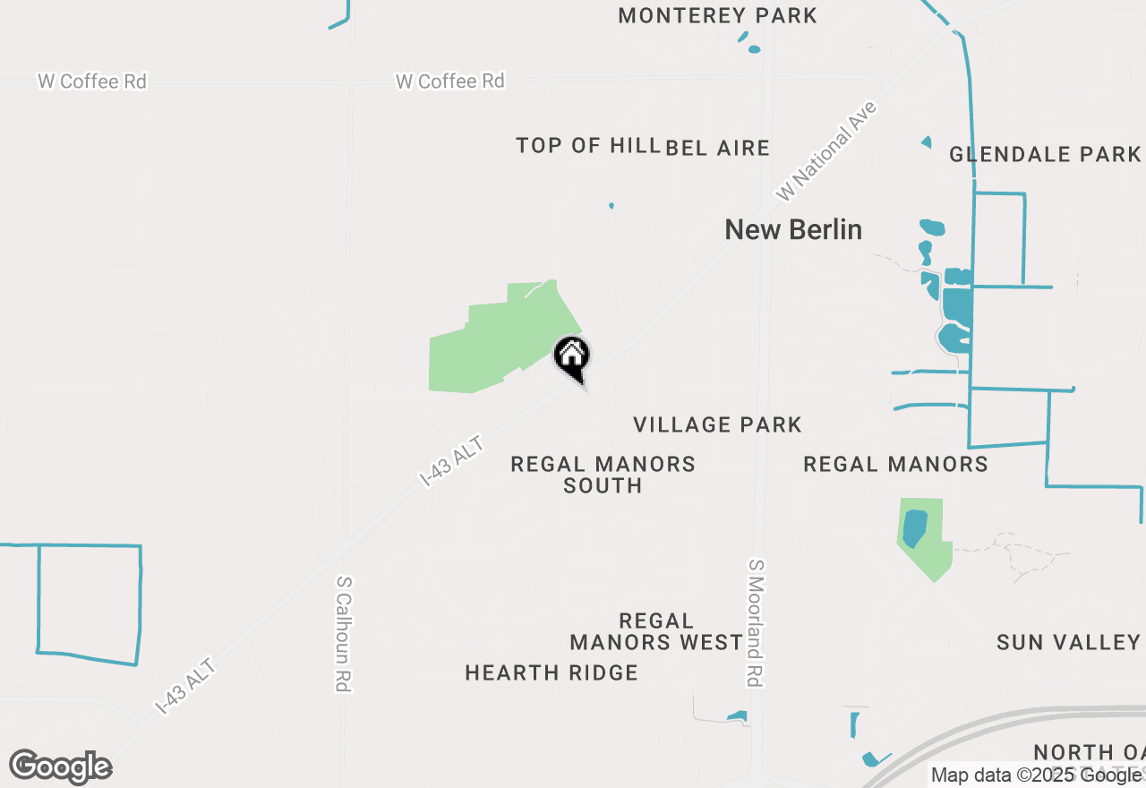 Map of 4135 S Regal Manor Ct, New Berlin, WI 53151