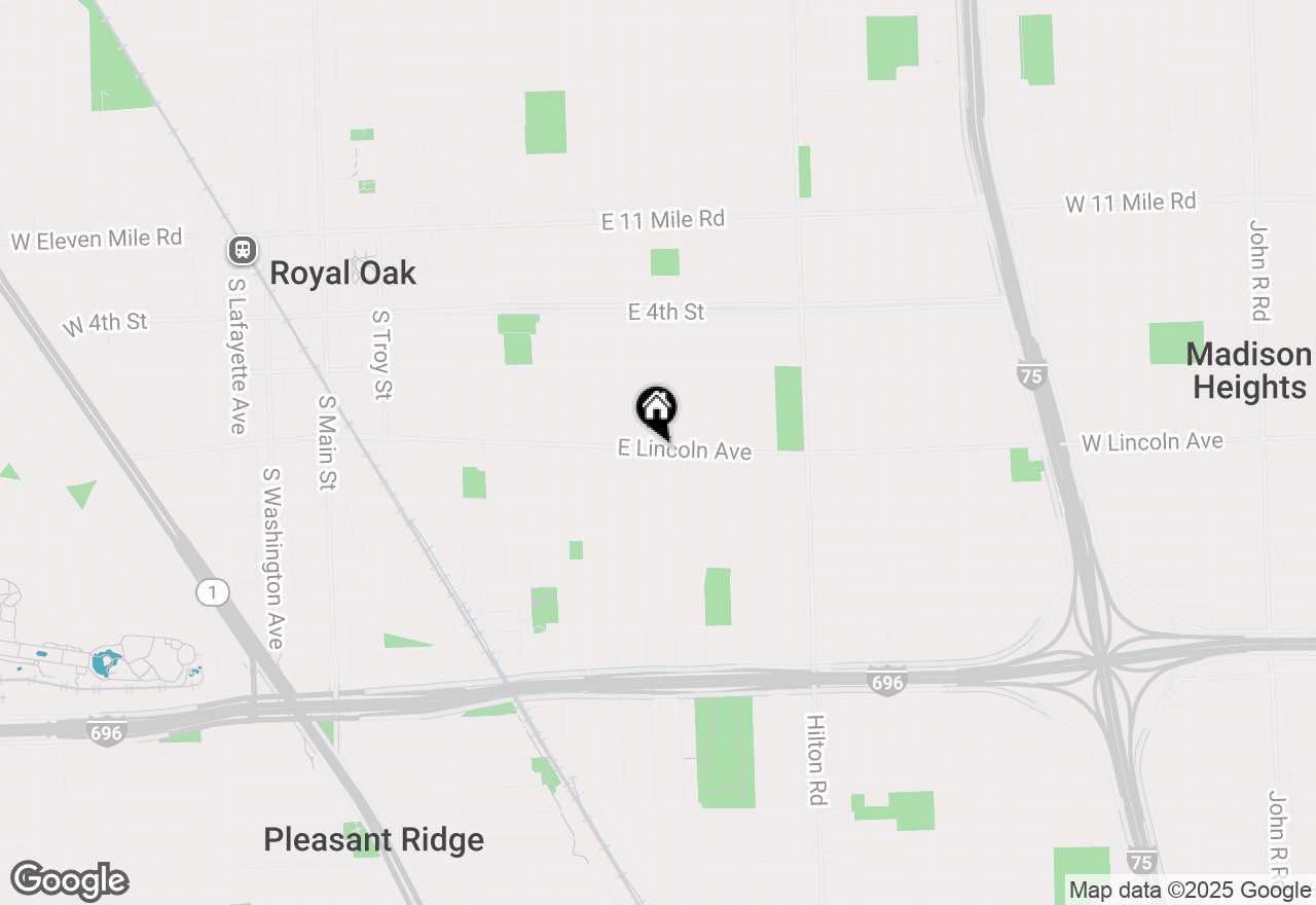 Map of 1220 E Lincoln Avenue #5, Royal Oak, MI 48067