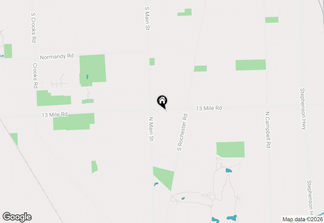 Map of 202 E 13 Mile Road, Royal Oak, MI 48073