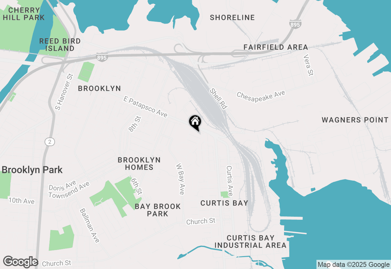 Map of 1327 Cambria Street, Baltimore, MD 21225