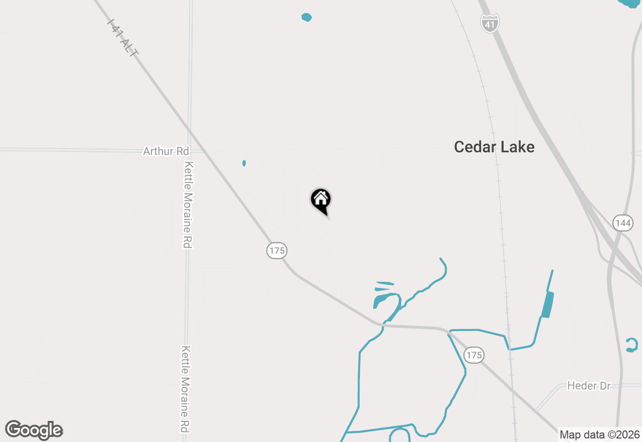 Map of 555 Spur Rd, Slinger, WI 53086