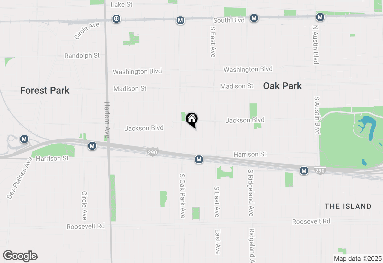 Map of 728 S Euclid Avenue, Oak Park, IL 60304