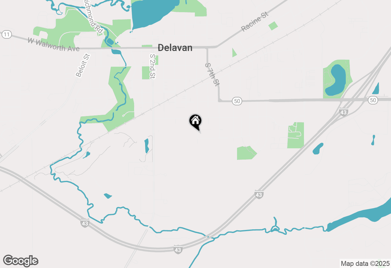 Map of 638 S Sixth St, Delavan, WI 53115