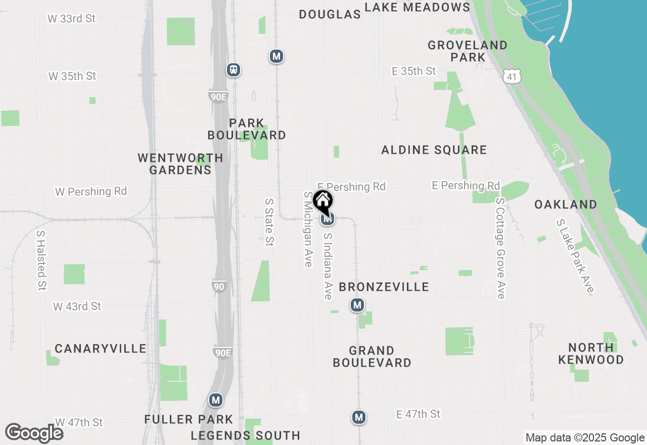 Map of 4012 S Indiana Avenue #1N, Chicago, IL 60653