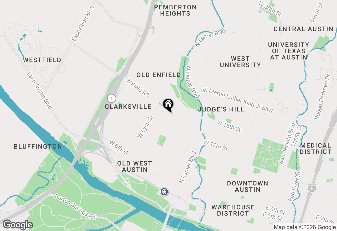 Map of 1406 W 13th St, Austin, TX 78703
