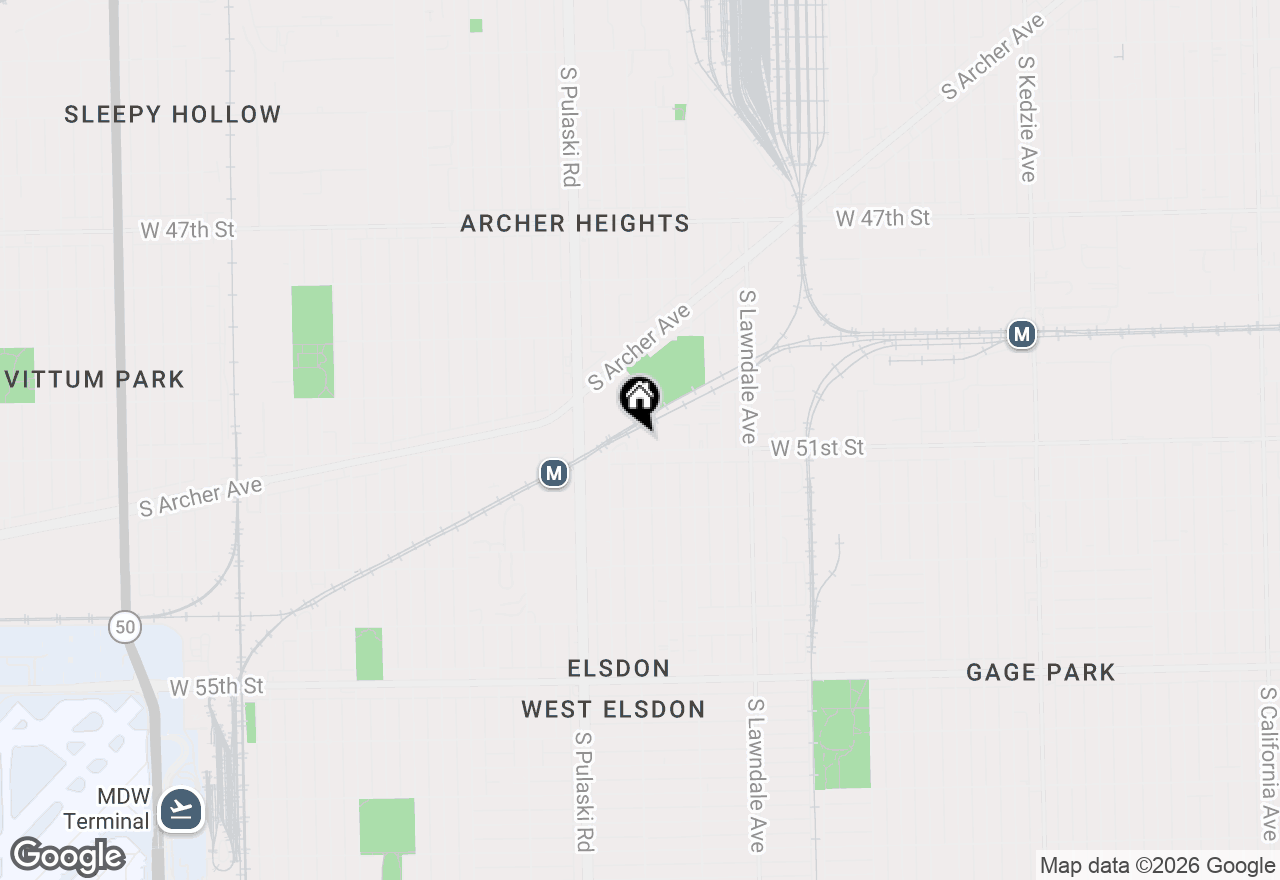 Map of 3860 W 51st Street #2, Chicago, IL 60632