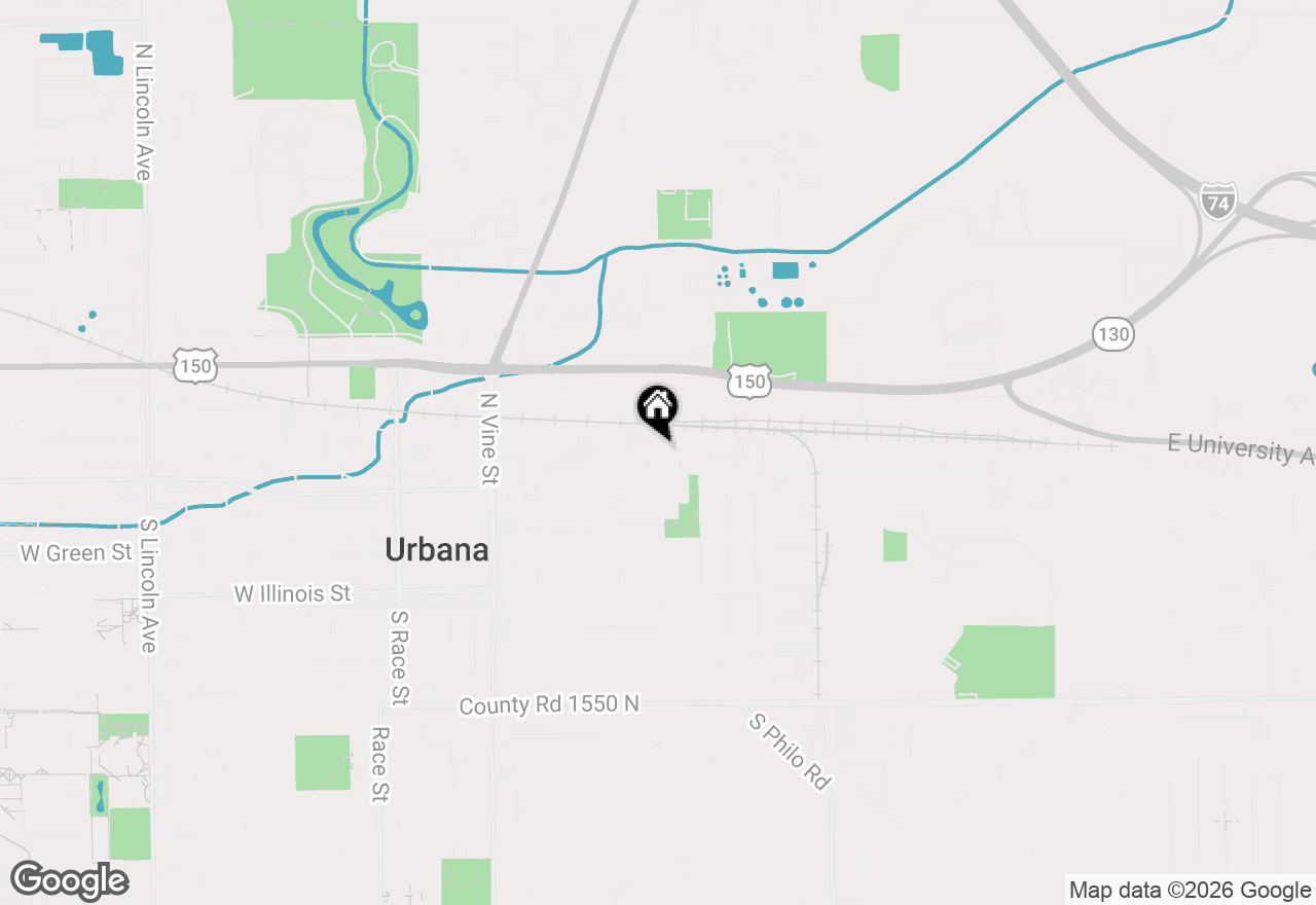 Map of 105 N Lynn Street, Urbana, IL 61802