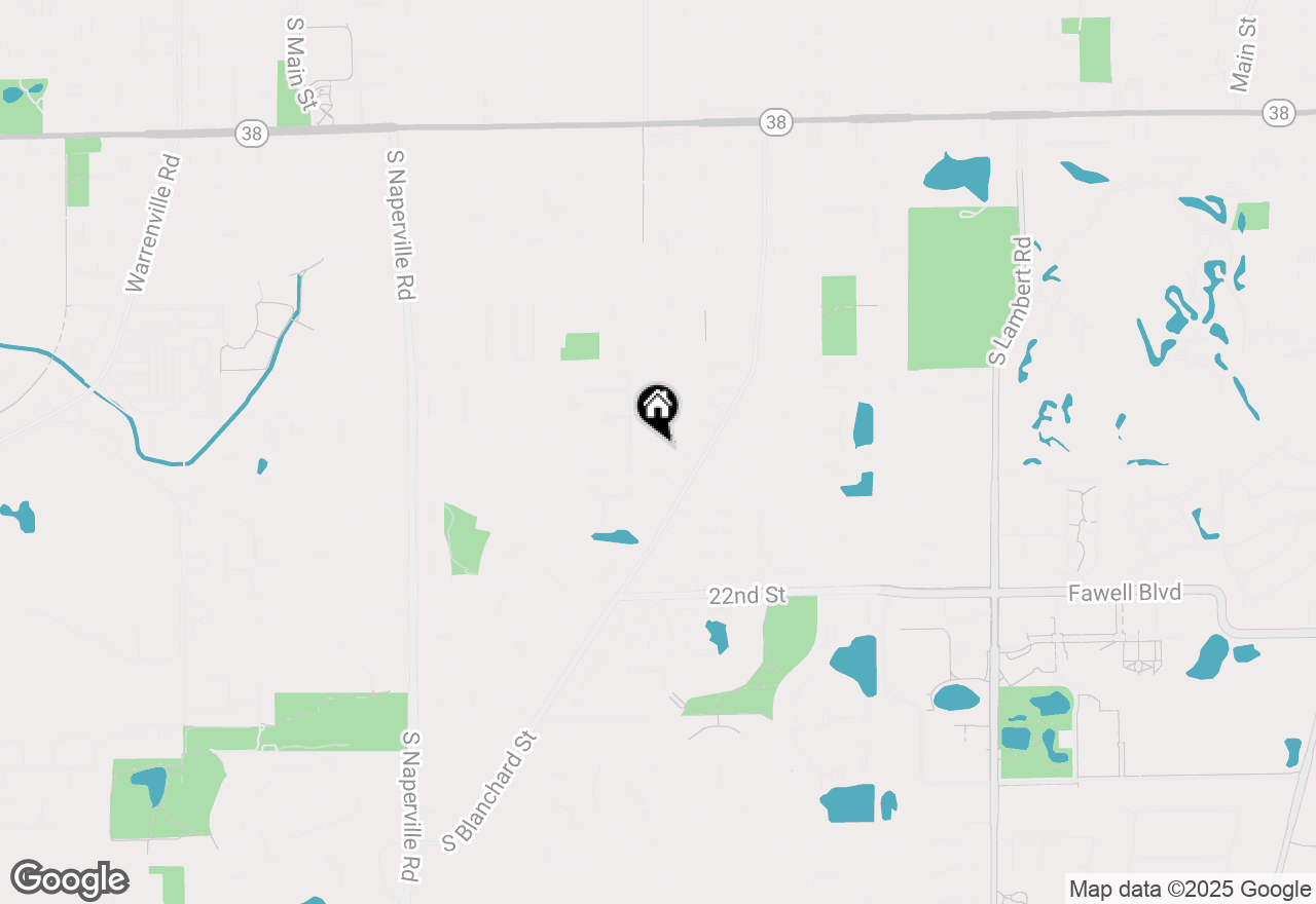 Map of 1026 Briarcliffe Boulevard, Wheaton, IL 60189