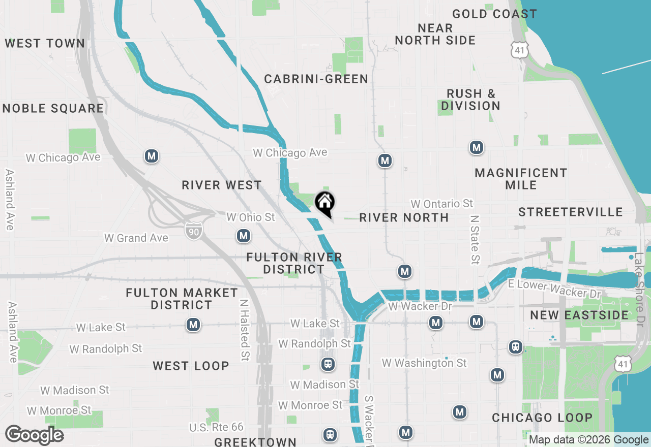 Map of 550 N Kingsbury Street #422, Chicago, IL 60654