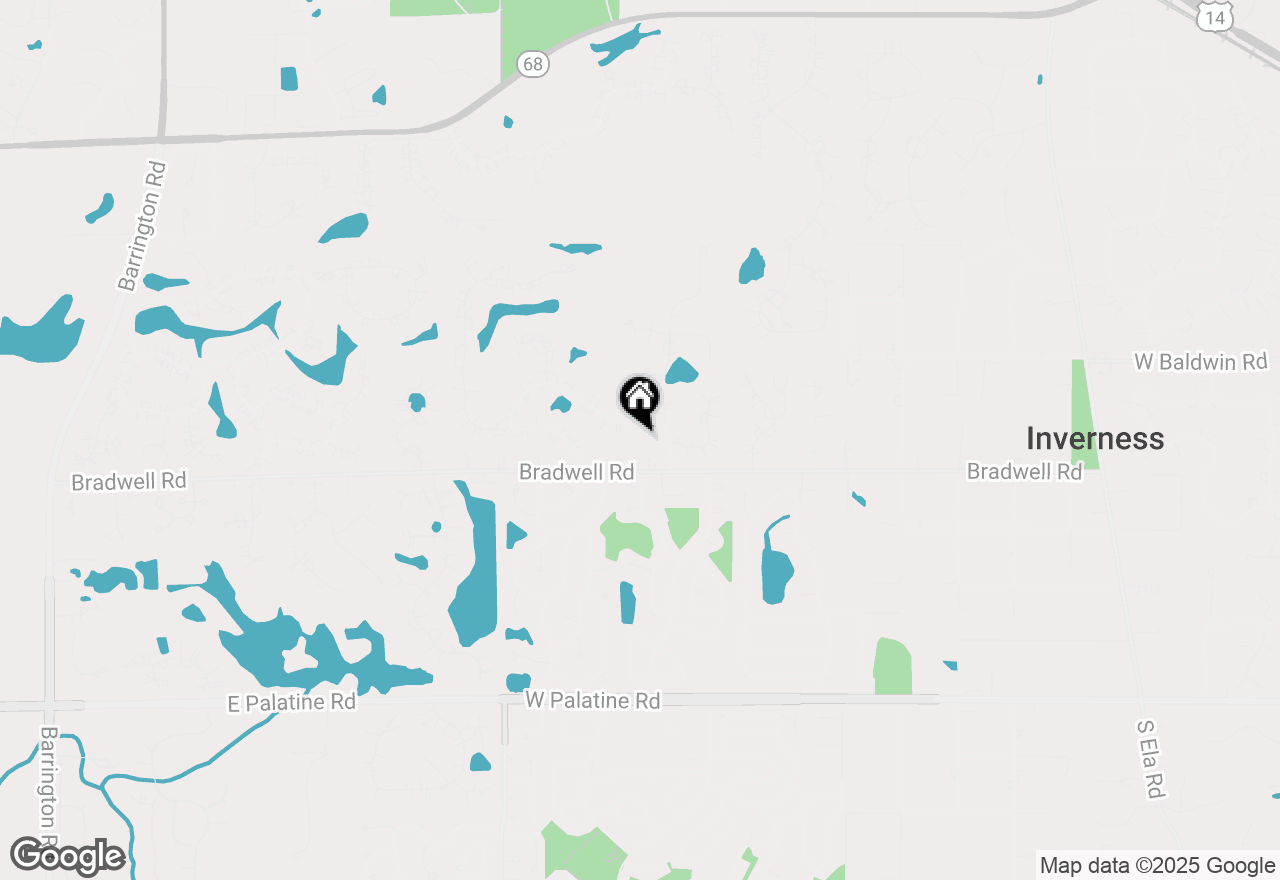 Map of 705 Skye Lane, Inverness, IL 60010