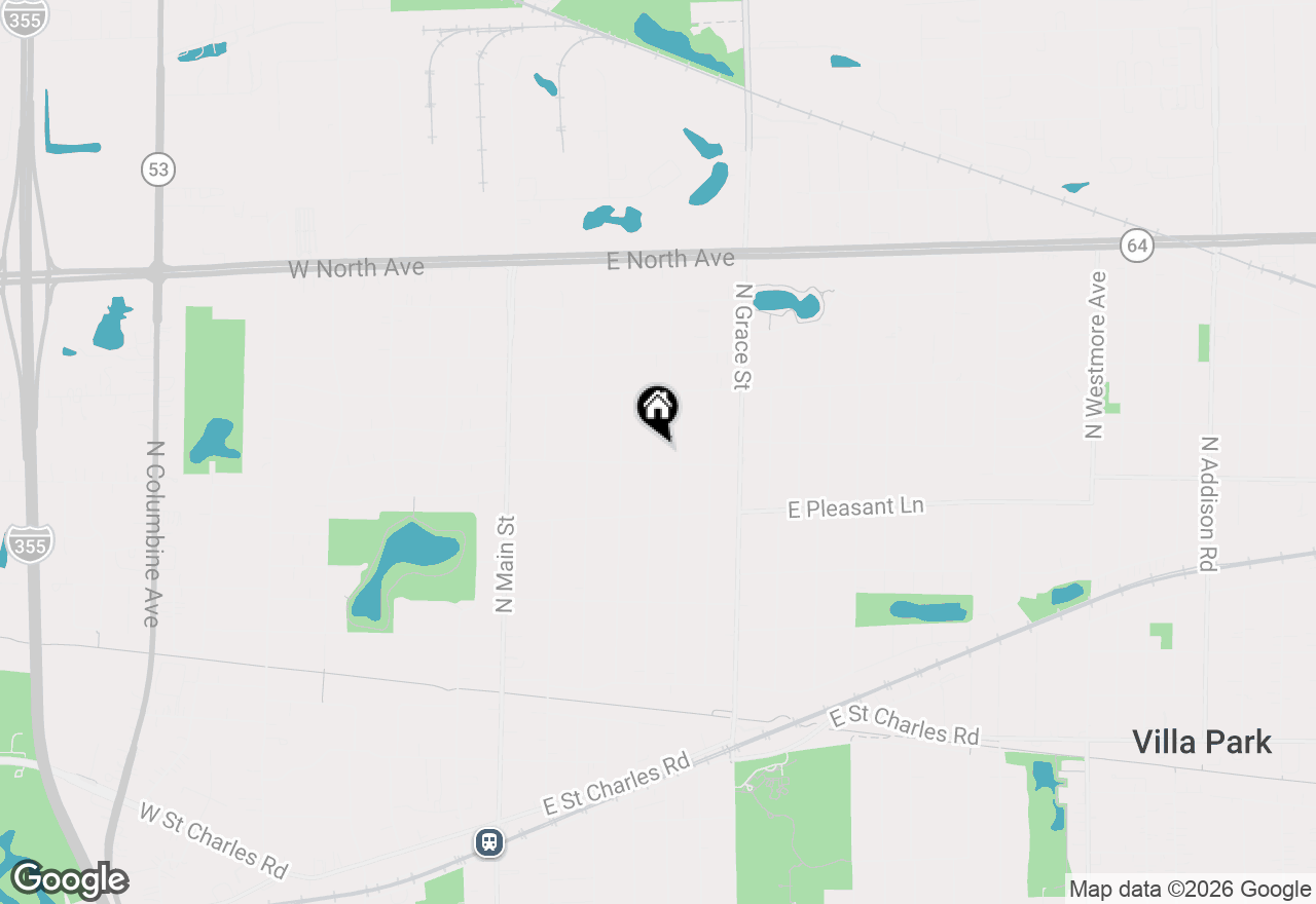 Map of 507 N Craig Place, Lombard, IL 60148