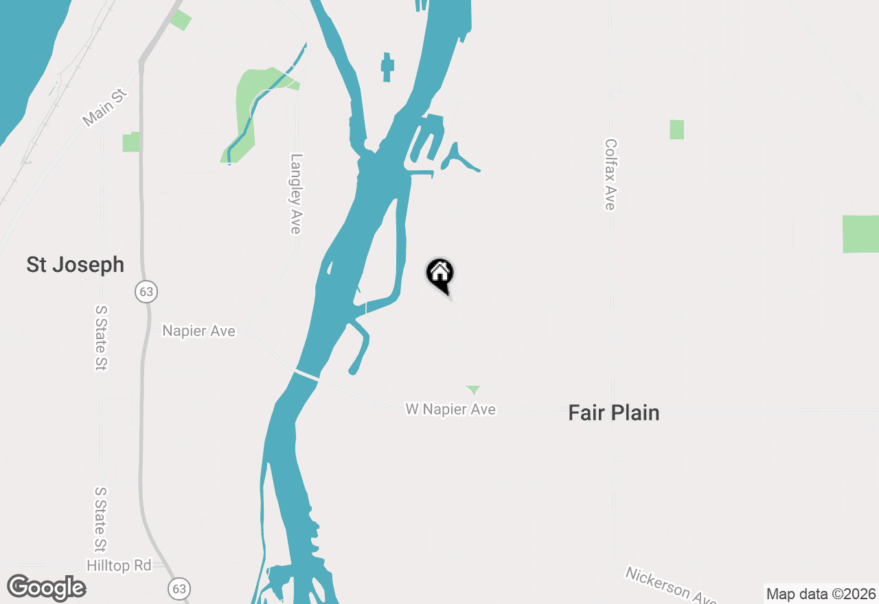 Map of 545 Western Avenue, Benton Harbor, MI 49022