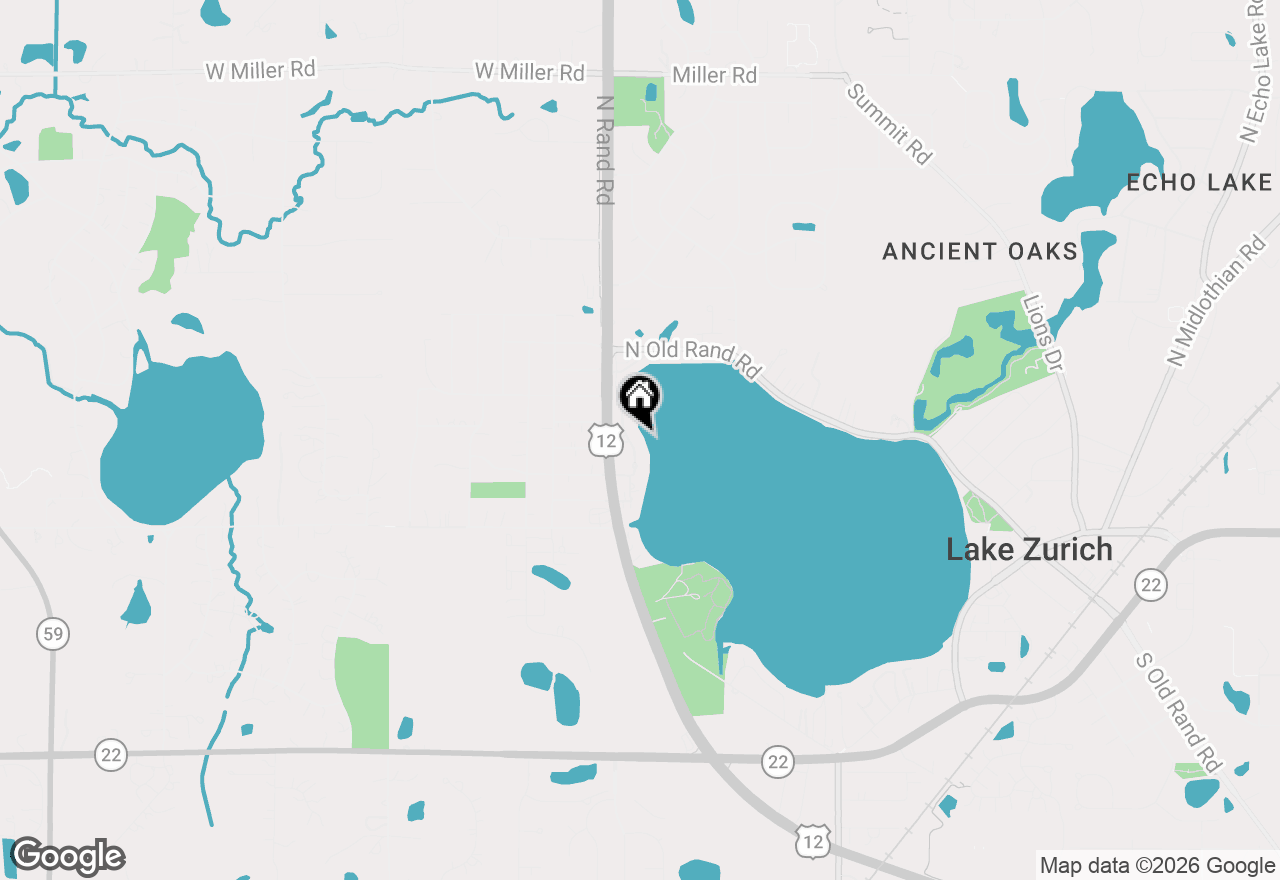 Map of 237 Sandy Point Lane, Lake Zurich, IL 60047