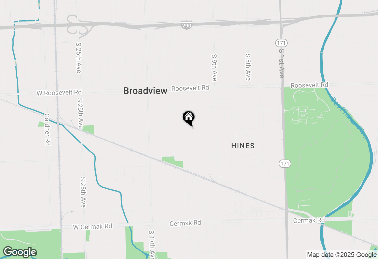 Map of 2422 S 12th Avenue, Broadview, IL 60155