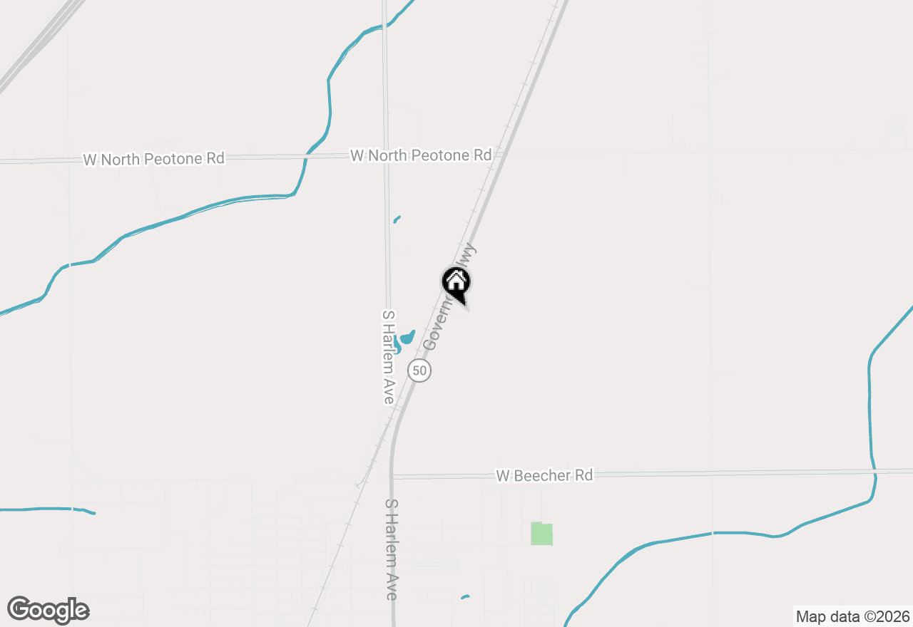 Map of 29837 S Route 50 Route #15B, Peotone, IL 60468