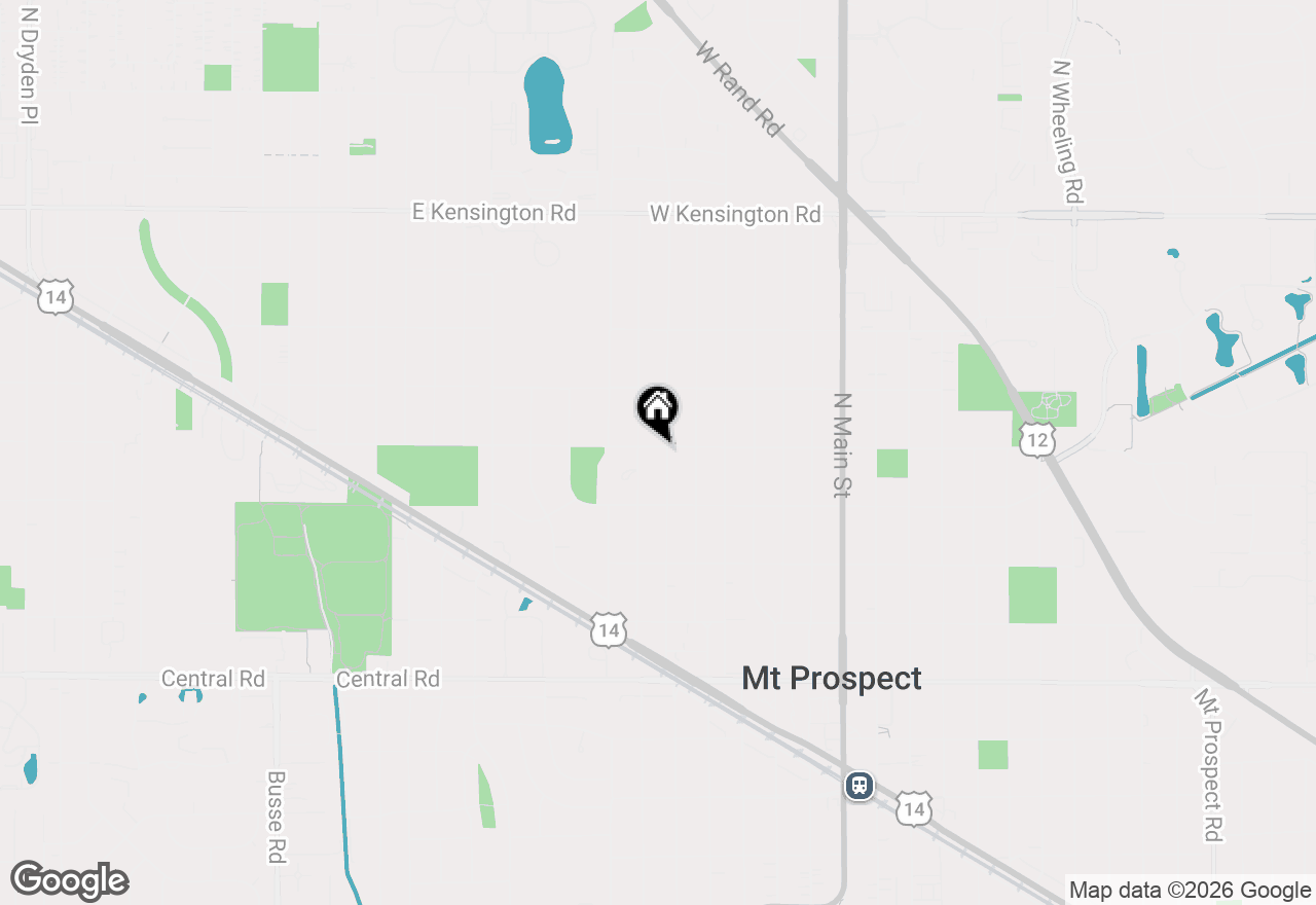 Map of 320 N Prospect Manor Avenue, Mount Prospect, IL 60056