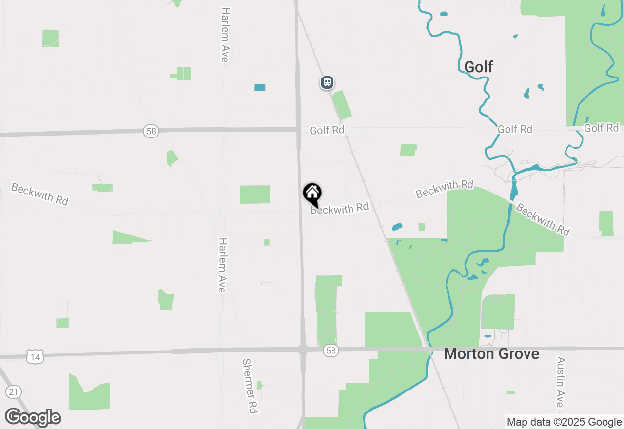 Map of 6909 Beckwith Road, Morton Grove, IL 60053