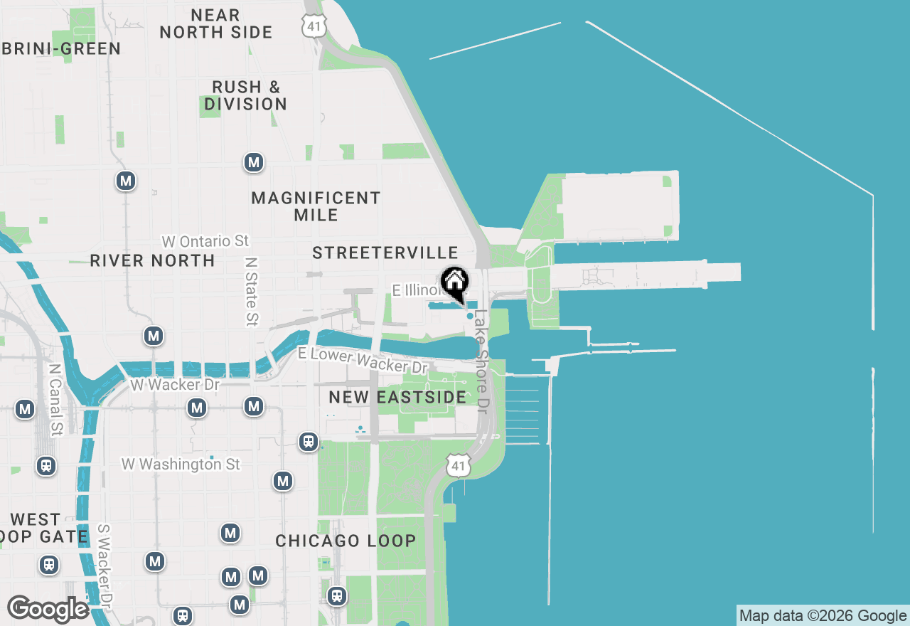 Map of 436 E North Water Street #B, Chicago, IL 60611