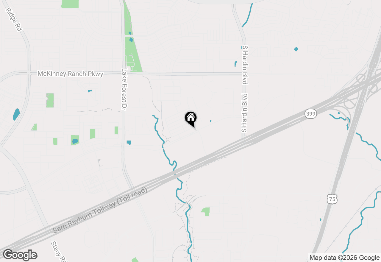 Map of 4521 Worchester Lane, Mckinney, TX 75070