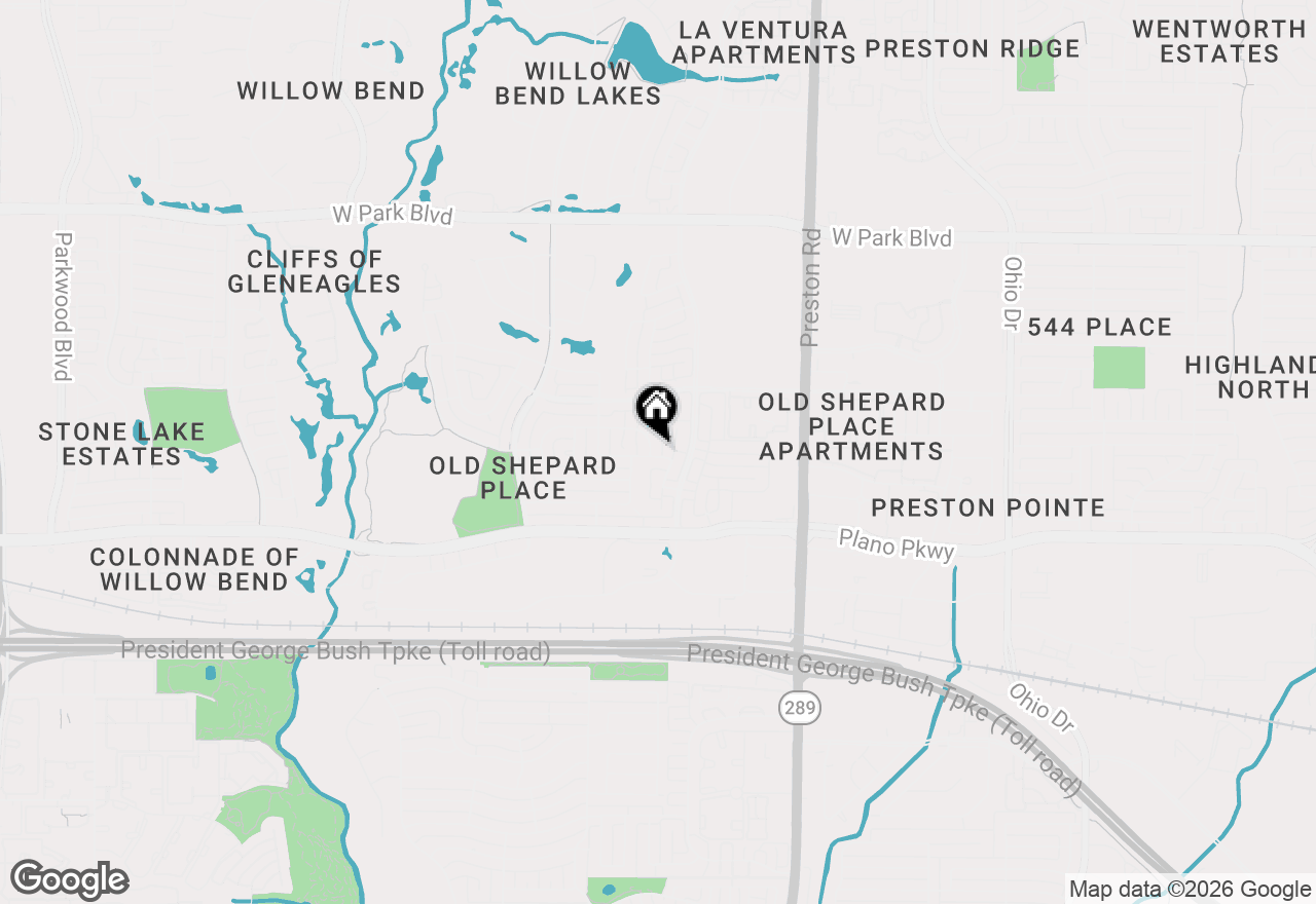 Map of 1400 Terrace View Lane, Plano, TX 75093