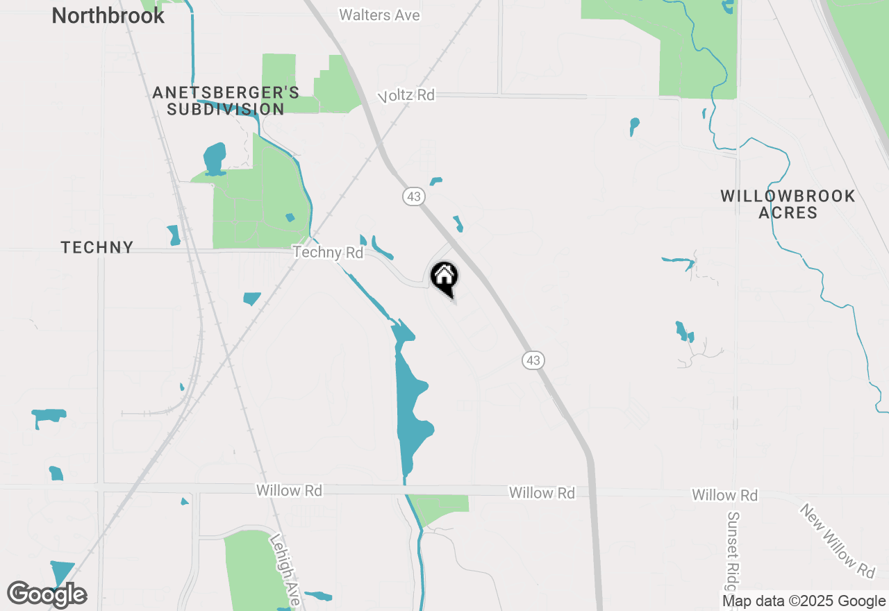 Map of 2274 Washington Drive #D, Northbrook, IL 60062