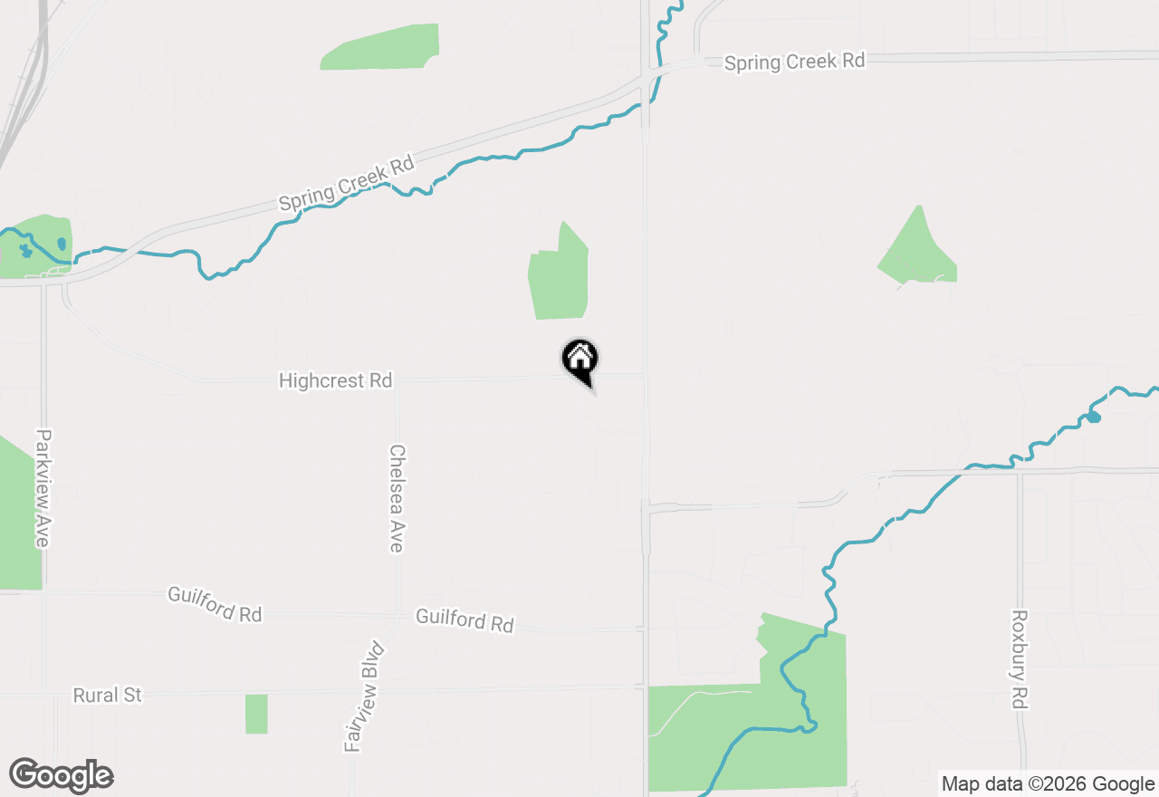 Map of 1614 Rebecca Drive, Rockford, IL 61107