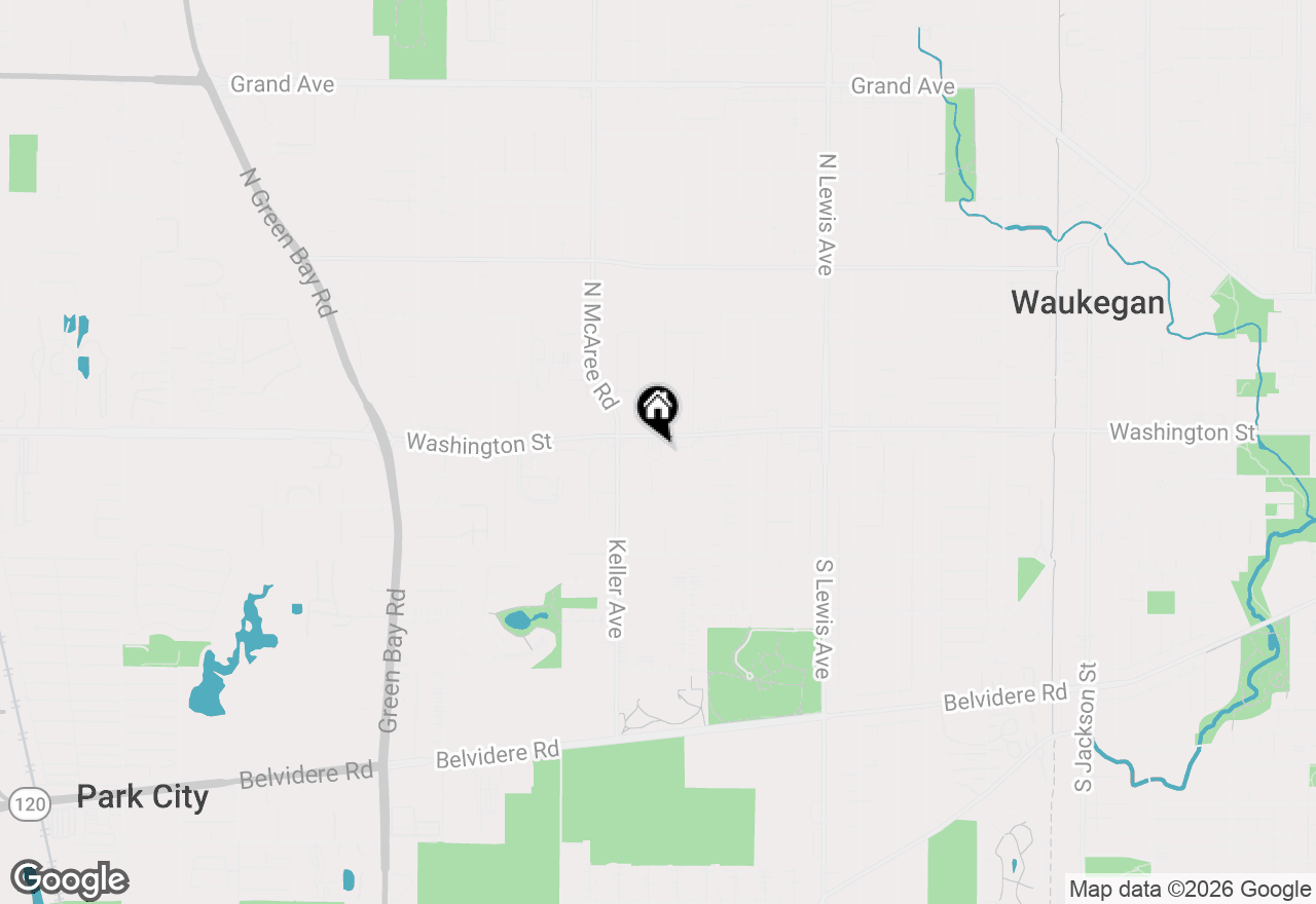 Map of 2409 Washington Street, Waukegan, IL 60085