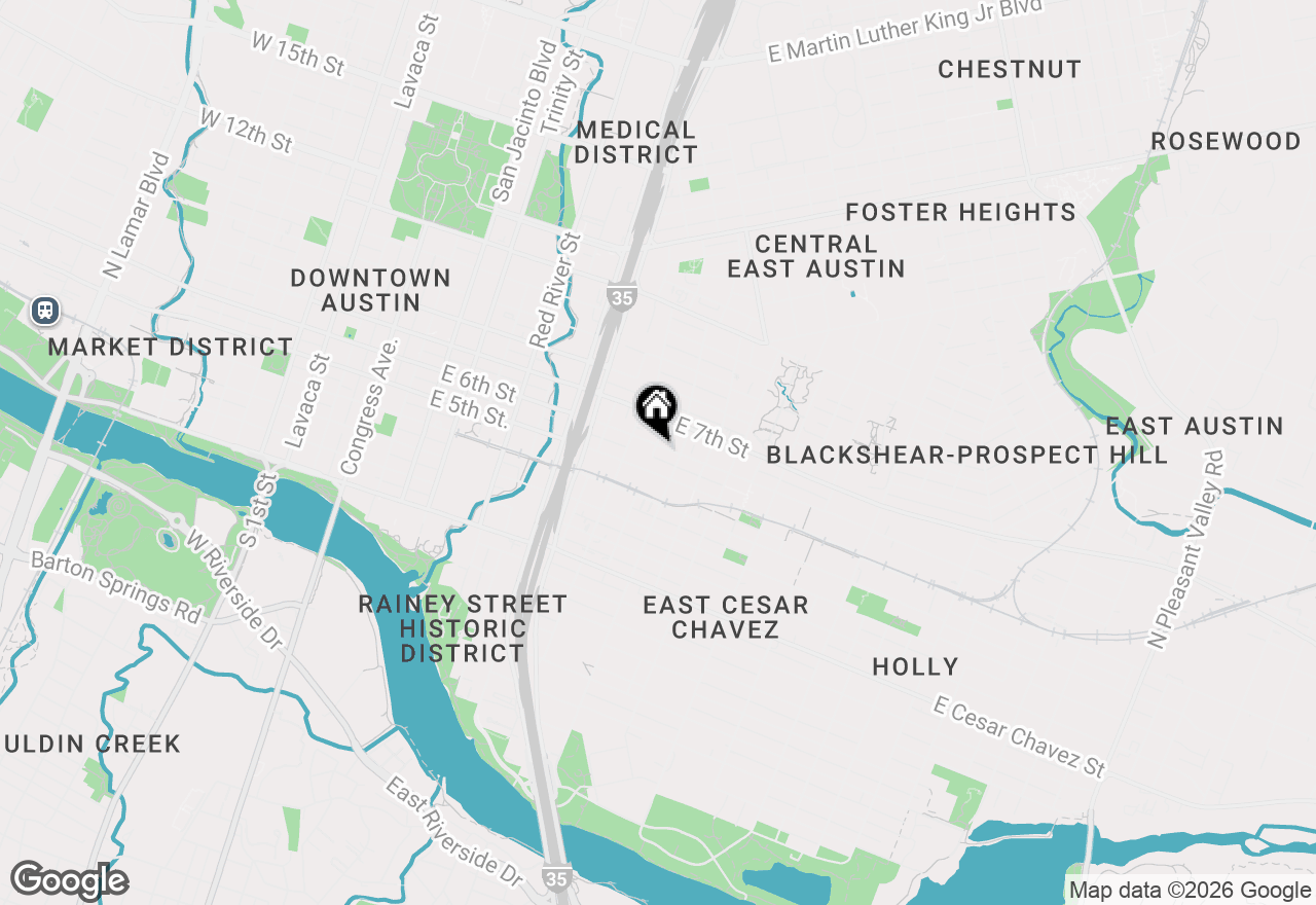 Map of 1101 E 6th St #C, Austin, TX 78702