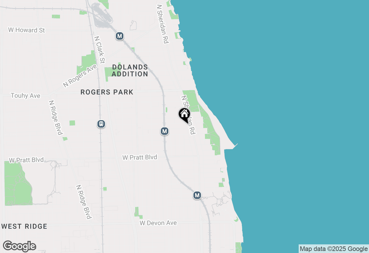 Map of 1219 W Lunt Avenue #3A, Chicago, IL 60626