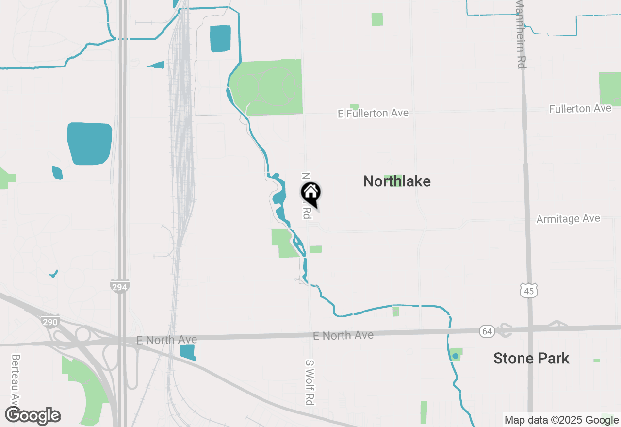 Map of 415 N Wolf Road, Northlake, IL 60164