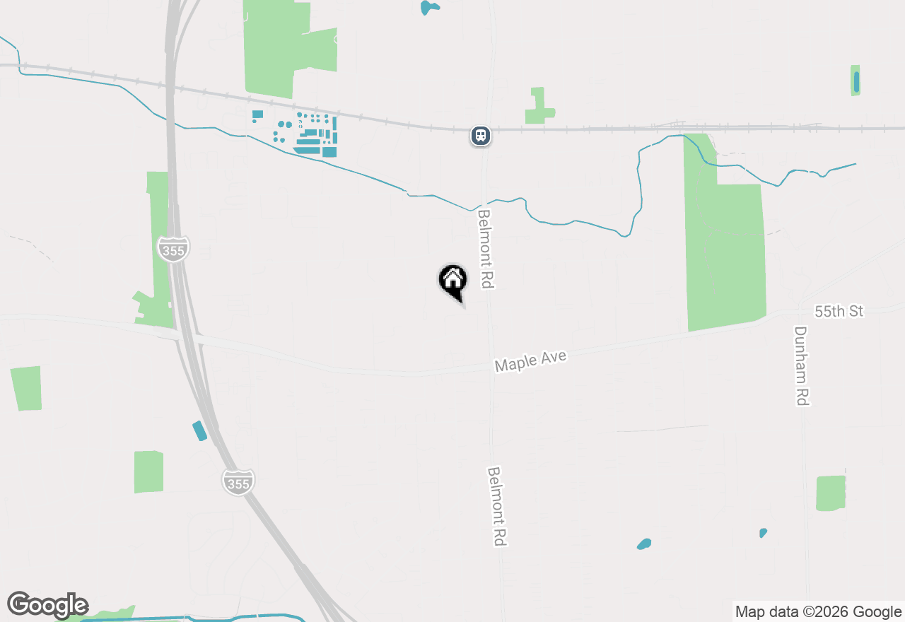 Map of 2254 Tamarack Drive, Downers Grove, IL 60515