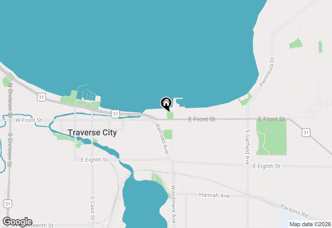 Map of 619 E Front Street #305, Traverse City, MI 49686