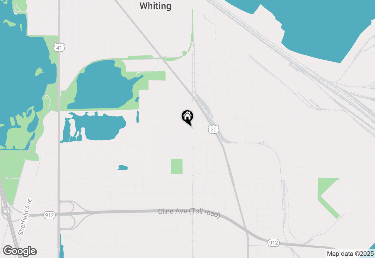Map of 2610 Schrage Avenue, Whiting, IN 46394