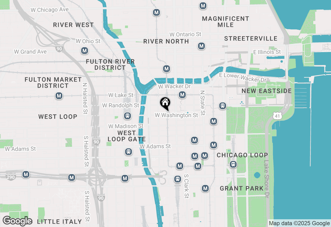 Map of 208 W Washington Street #1010, Chicago, IL 60606