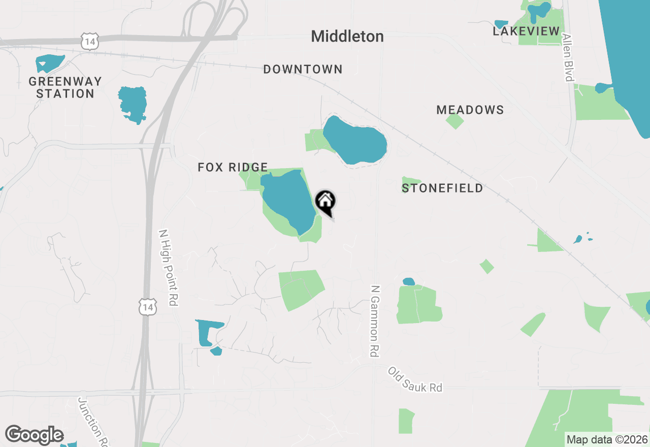Map of 1122 Middleton Street, Madison, WI 53717