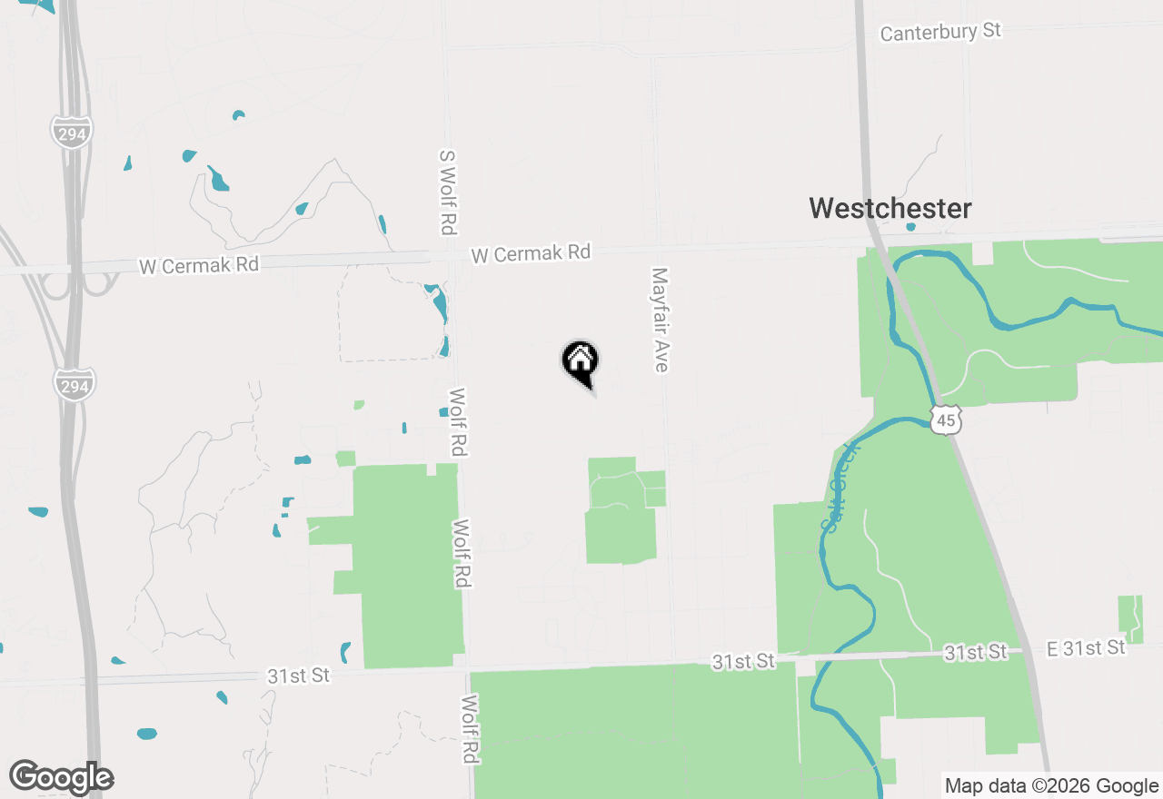 Map of 10909 Martindale Drive, Westchester, IL 60154