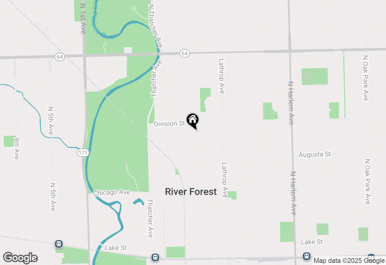 Map of 1125 Park Avenue, River Forest, IL 60305