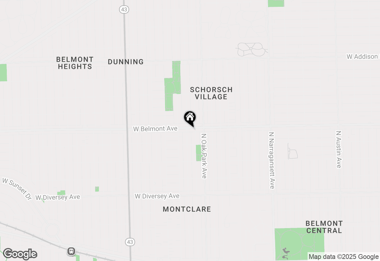 Map of 6849 W Belmont Avenue #2, Chicago, IL 60634