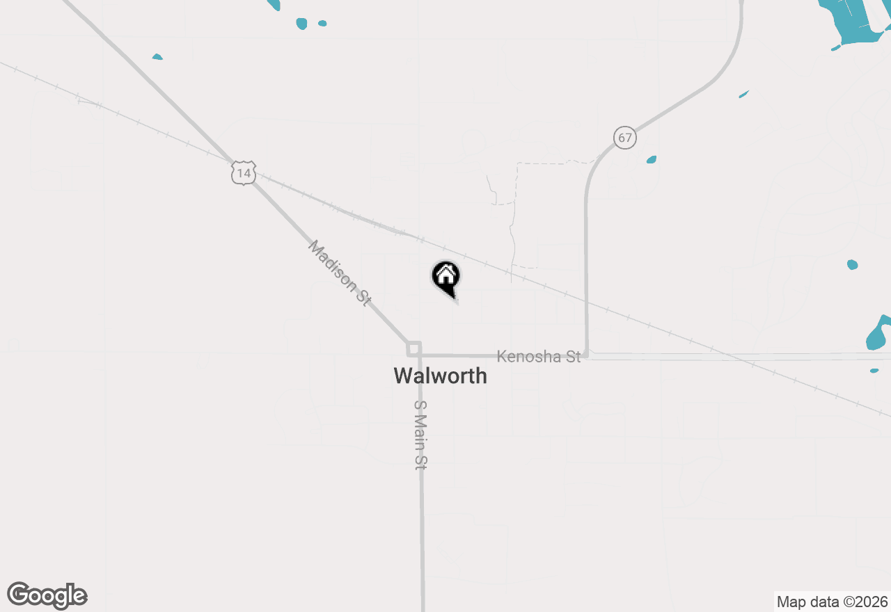 Map of 219 Park St, Walworth, WI 53184