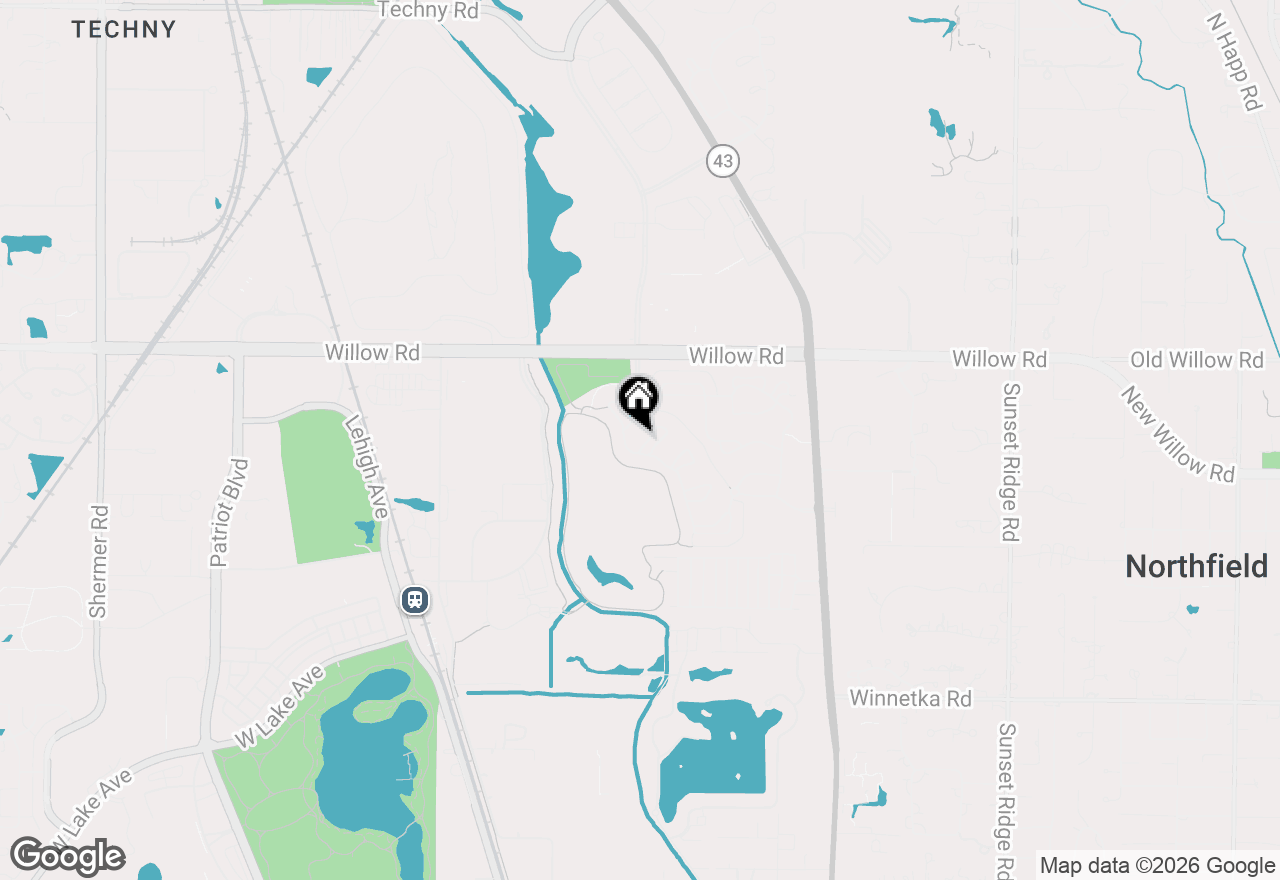 Map of 1924 Wyndham Circle, Glenview, IL 60025