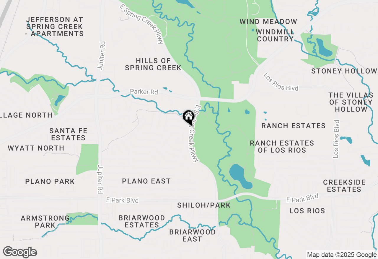Map of 3204 Peachtree Lane, Plano, TX 75074