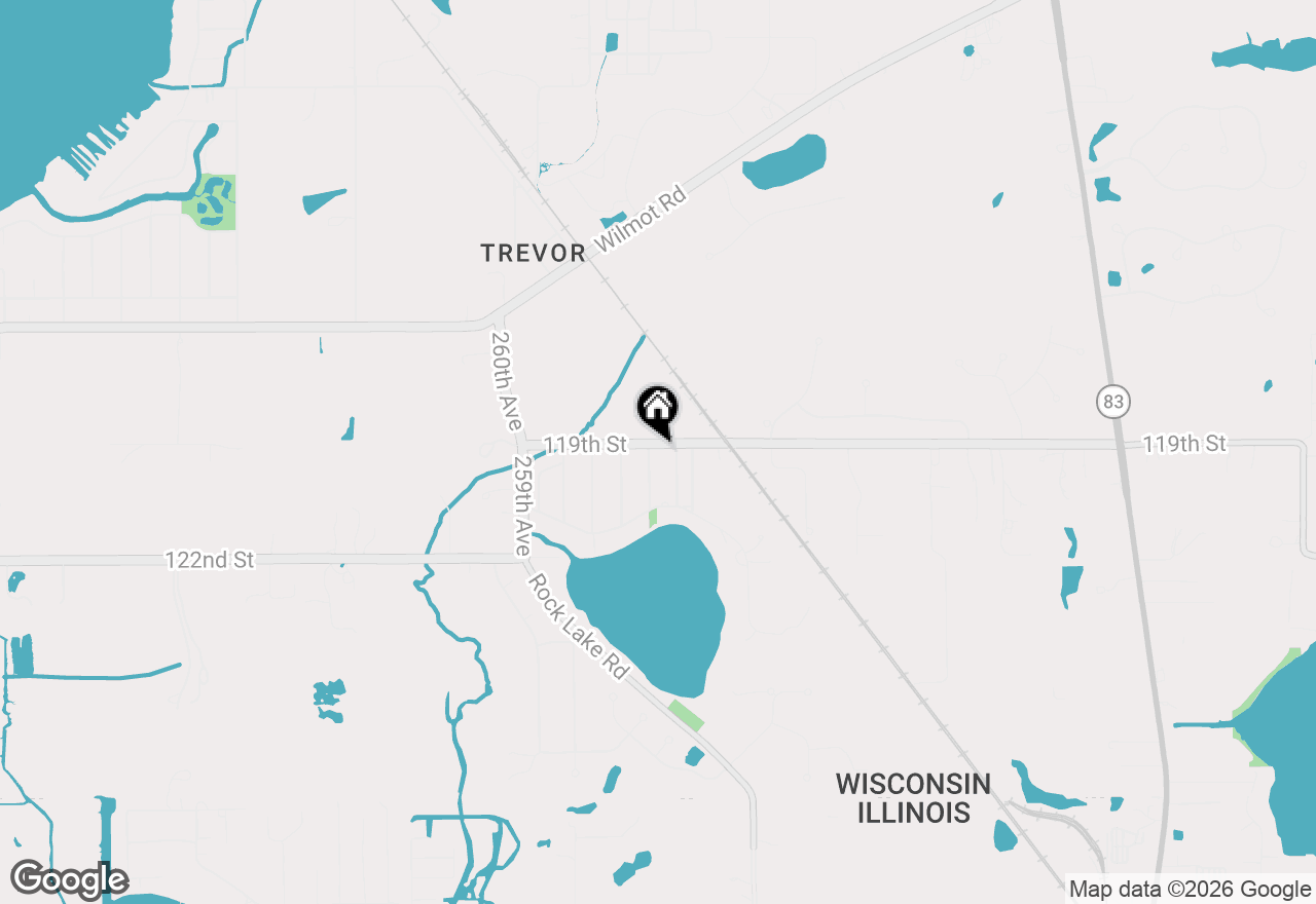 Map of 11907 254th Ave, Trevor, WI 53179