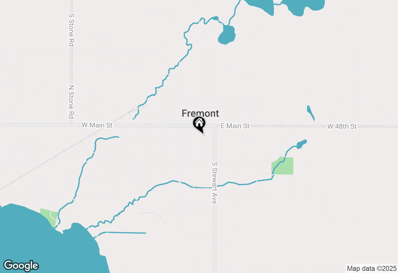 Map of 118 E Sheridan Street, Fremont, MI 49412