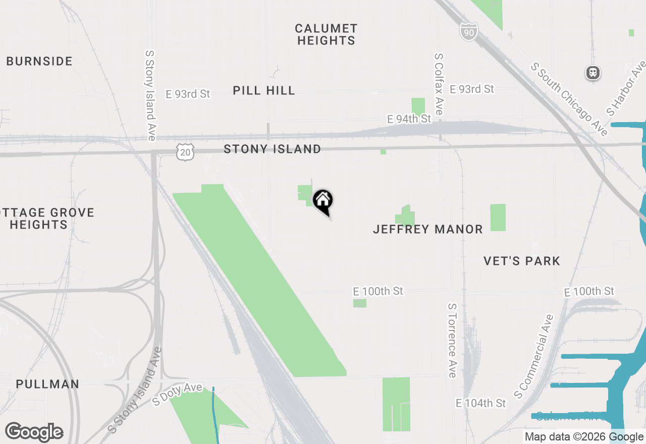 Map of (Address confidential), Chicago, Illinois 60617