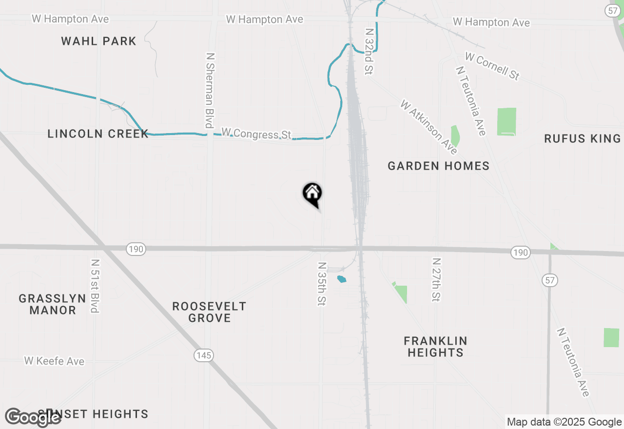 Map of 4118 N 36th St, Milwaukee, WI 53216