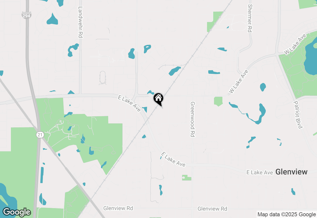 Map of 1704 Executive Lane, Glenview, IL 60026