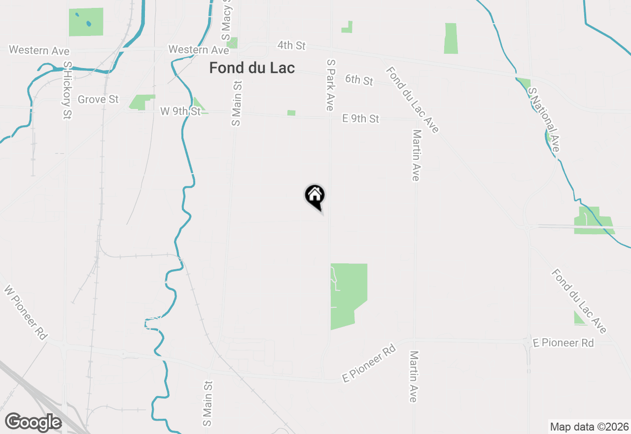 Map of 176 15th St, Fond Du Lac, WI 54935