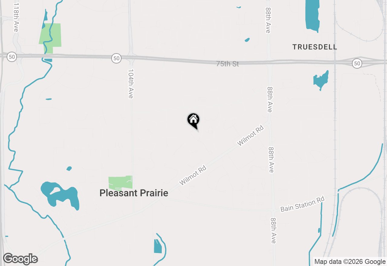 Map of 8093 Ridgeway Ct, Pleasant Prairie, WI 53158